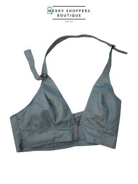 Front-Zip Halter Crop Top